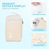 Electronics Travel Organizer, Portable Waterproof Storage Bag for Small Charging Cords, Charger, SD Cards, Beige