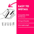 Phone Loops - Non-Elastic Phone Grip, Phone Strap for Hand - Small, Light, and Discreet Cell Phone Holder