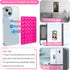 ILKCC Silicone Suction Cup Phone Case Mount Double Sided, Non Slip Phone Accessories Mount, Hands-Free Strong Grip