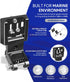 7400931 MHX XNT Transducer Bracket, Transom Mounting Hardware Kit for XHS Model Transducers, Black