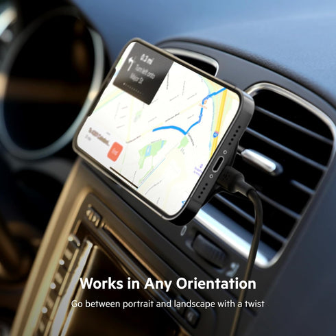 Belkin MagSafe-Compatible 10W Magnetic Wireless Car Charger, BoostCharge Pro for iPhone 16, 15, 14, 13 - Black