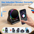 TARKARI 5 1 360 Wireless Induction Speaker, in Bluetooth Speaker, Rotation Cell Phone Stand and Colorful Ambient Light