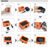 Floaty for GoPro Hero 11/Hero 10/Hero 9 - Float Housing Case Cover for Camera Anti-Sink Floating Accessory - Orange