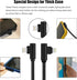 MFi Certified iPhone Charger 3 Pack - 3ft Right Angle Nylon Braided Lightning Cable for iPhone 13, 12, 11, Pro, X, XS,