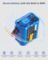 Qwenoer 24V 2.6Ah 24V Lithium Battery, Rechargeable Li-ion Battery with Charger, Bare Leads Wire, Cable Connector