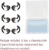 Silicone Earbud Tips for Bose QC20, QC20i, SoundSport, SIE2i, IE2, IE3 - 3 Pairs of Replacement Covers