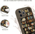Vulfwela 16 6.9", Bookshelf Phone Case for iPhone Pro Max Brown Vintage Bookcase Style Case Cute Aesthetic Fall Autumn