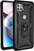 Military Grade Drop Impact Case for Moto One 5G Ace, Heavy Duty Shockproof Armor with 360 Metal Rotating Ring