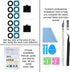 2PCS Galaxy A34 Back Rear Camera Lens Glass Replacement - ASDAWN Back Lens Glass for Samsung Galaxy A34 6.6 inches