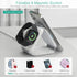 ORIA 3 in 1 Foldable Wireless Charger, Fast Charging Pad with Indicator Light, Foldable Charging Station for iOS, i