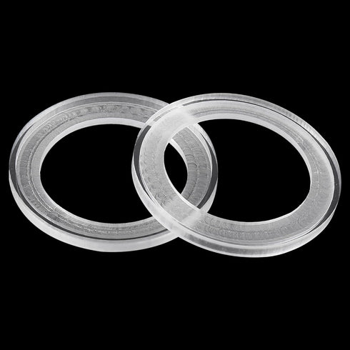 X AUTOHAUX 2Pcs Car Speaker Spacer Ring Mounting Plate for 2.5 Inch Speakers - Acrylic 60mm ID Universal