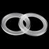 X AUTOHAUX 2Pcs Car Speaker Spacer Ring Mounting Plate for 2.5 Inch Speakers - Acrylic 60mm ID Universal
