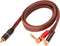 XMSJSIY Banana Plug to RCA Speaker Cable, RCA Male to Banana Plugs, 4mm OFC HiFi Speaker Wire 3.28FT