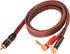 XMSJSIY Banana Plug to RCA Speaker Cable, RCA Male to Banana Plugs, 4mm OFC HiFi Speaker Wire 3.28FT