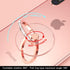 YINHEXI 2 Pcs Transparent Phone Ring Stand Holder, 360 Degree Rotation Cell Phone Ring Holder (Rose Gold & Diamond-1)
