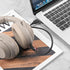 GEEKRIA USB Headphones, Vegan Leather Short Charger Cable Compatible with Sony WH-1000XM5 WH-1000XM4 WH-ULT900N