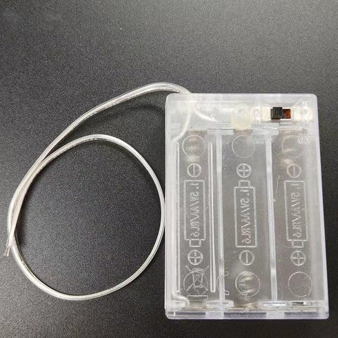 BKAEIMSTWR 3 Screws,3 1.5V x AA LED String Battery Holder and x AA Battery Holder and Switch for LED String Light