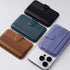 Sinjimoru Pull & Eject Magnetic Wallet for iPhone, Finger Grip for MagSafe Card Holder, Compatible with MagSafe Wallet