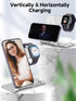 3 in 1 Wireless Charger, Aluminum Alloy Fast Charging Stand for iPhone 15/14/13/12/11, iWatch, AirPods Pro, Silver
