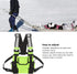 Radio Chest Harness Bag, Universal Two Way Adjustable Oxford Cloth Radio Vest Rig with Front Pack Pouch, Fruit Green