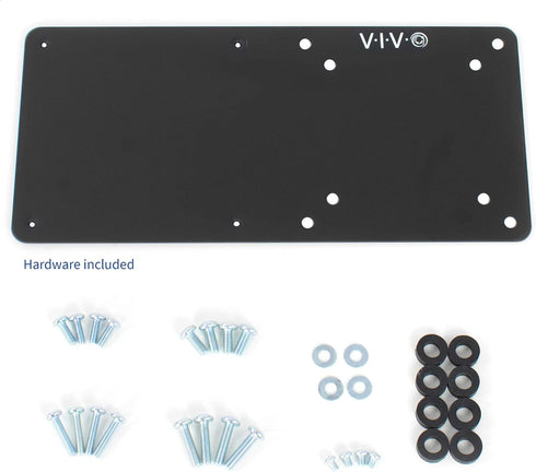VIVO Steel Arm Bracket Holder for Intel NUC - VESA Metal Plate Mount Extension, Black