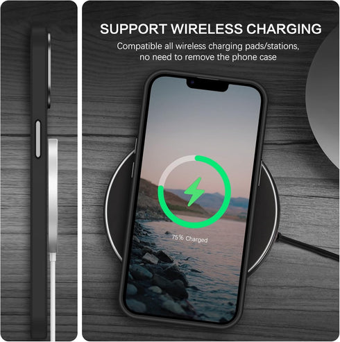 BENTOBEN iPhone 15 Plus Case - Black, Slim Shockproof, Translucent Matte, MagSafe Compatible, 6.7" Protective Cover.