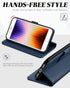 TUCCH Wallet Case for iPhone SE 2022/SE2, iPhone 8/7, PU Leather Credit Card Holder, Dark Blue