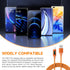 Type-C Cable with LED Display, Compatible with iPhone 15/Plus/Pro/Pro Max, MacBook Air/Pro, Galaxy S24