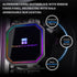 Frozen 240 3300RPM,TL-E12 Fan2,Water AM4/AM5,Intel LGA1150/1151/1200/1700/2011 Thermalright Prism Black CPU Liquid