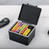 JJC AAA Battery Hard Case with Detachable Tester, 44 Slots Water-Resistant Storage Organizer for Household Batteries