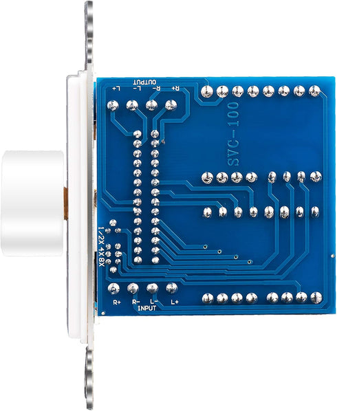 OSD 300W Impedance Matching Wall Volume Control for Home Speakers, White Rotary Knob SVC300
