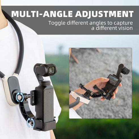 Pocket 3 Magnetic Neck Mount for DJI OSMO Pocket 3, Chest POV/Vlog Video Selfie Stand for GoPro