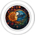 PopSockets MagSafe PopGrip for iPhone - Sun and Moon Boho Inspired Sunflower Floral Illustration