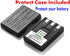Kastar NB-3L Battery Replacement for Canon Powershot SD550, SD500, SD110, SD100, SD10