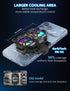 darkFlash Dual Core Phone Cooler with Clip, Cell Phone Fan with Screw, Phone Cooling Fan for Gaming and Live Streaming