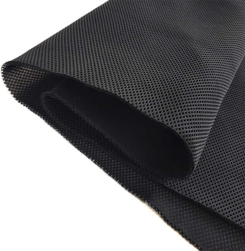 Speaker Grill Cloth Stereo Mesh Fabric - Black for Speaker Repair, 55 x 40 in / 140 x 100 cm