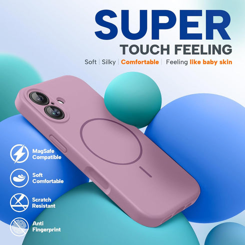 Miracase 17 3.0mm 17,Blackcurrant Magnetic for iPhone Case, Compatible with MagSafe, Integrated Silicone Camera Control
