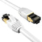 Cables Direct Online Cat8 White 7FT SFTP Ethernet Patch Cable, 40Gbps 2000Mhz Shielded Copper