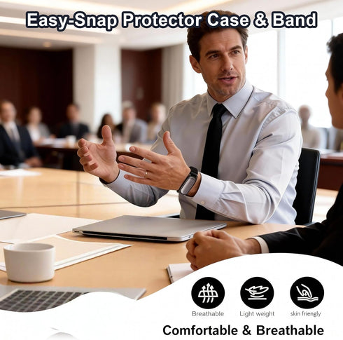 Hubaltuye Compatible Bee AI Wearable, Plaid Note Pin, PN AI Wristband, Replacement Band + PC Frame for PN AI Recorder