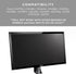 HumanCentric VESA Mount Adapter for Asus VX-Series Monitors, Fits VX279Q, VX279H, VX248H, and More