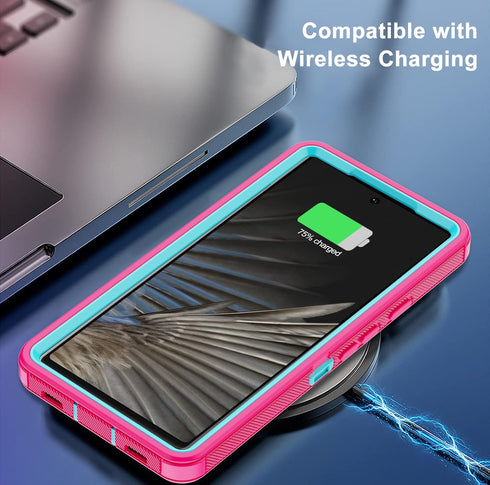 Annymall Google Pixel 7 Pro Case with 2 Screen Protectors, Full Body Shockproof Drop Protection, Heavy Duty Cover 6.7"