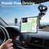 Coolpow Stand360 4.7"-12.9" Tablet Holder for Car ipad Holder for CarWindshield+Dash Suction Cup ipad Mount for Truck