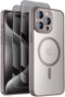 Shop the upgraded MagSafe iPhone 15 Pro case, 6.1'', with 15FT military drop protection & privacy screen protectors x2.
