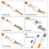 VCELINK Tool-Free RJ45 Connector - CAT6A Field Termination Plug for CAT6A, CAT6 Network Cable (6 Pack)