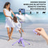 MQOUNY Mini iPhone Tripod Stand, 38" Selfie Stick with Wireless Remote & Removable Light, 360° Rotation (Purple)