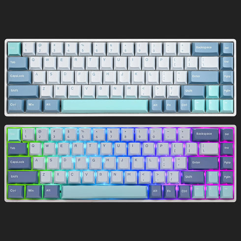 PBT Shoko Custom Keycaps, 168 Key Cherry Profile Doubleshot Key Cap Set for 60%/64/84/108 Cherry/Gateron MX Switches