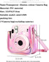 Illusion-colour Camera Case for Fujifilm Instax Mini 11/9/8, Adjustable PVC Protective Cover Sling Bag