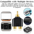 Eldraqth 3.5 mm 3.5mm (6 Pack) RCA Y Splitter Adapter TRS to Dual RCA F Stereo Male to Dual Female Audio Breakout