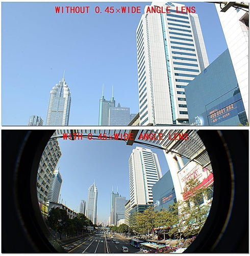 58mm 0.43X Wide Angle Lens for Canon Rebel T3, T3i, T4i, T5, T5i, T6, T6i, T6s, T7, T7i, SL1, SL2, EOS 60D, EOS 70D
