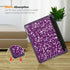 Fintie SlimShell Case for iPad 6th/5th Generation - 9.7 Inch with Built-in Pencil Holder, Composition Purple